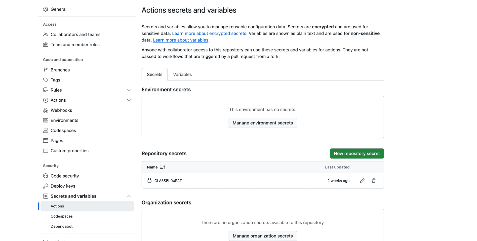 Github Secret